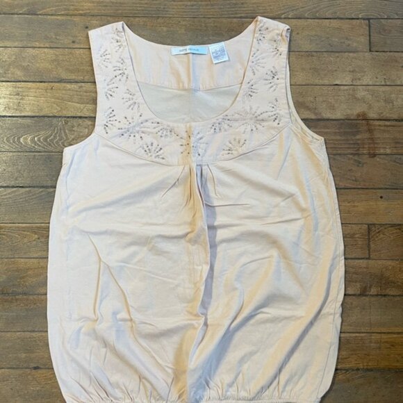 Cote Femme Cream Sleeveless Blouse 10/12 - Picture 1 of 7